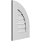 Ekena Millwork Quarter Round Top Right Surface Mount PVC Gable Vent w/ 3-1/2"W x 1"P Standard Frame, 14"W x 20"H GVPQR14X2001SF - alternate 4